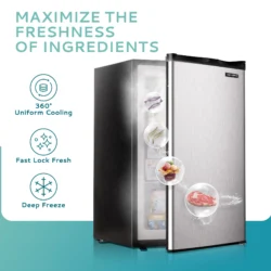 EUHOMY 3.0 Cubic Feet Single Door Compact Mini Upright Freezer - Image 4
