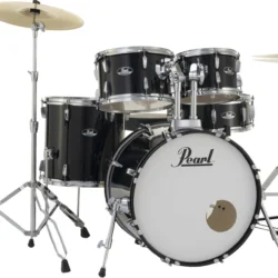 Pearl Roadshow 5-Piece Fusion Drum Set - Jet Black