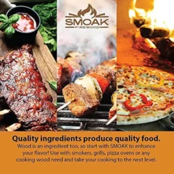 Smoak Firewood 25-30 Pound White Oak Kiln Dried Cooking Grade Wood Mini Logs - Image 3