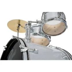 Rogue Junior Kicker 5-Piece Drum Set Metallic Silver - Image 2
