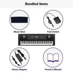 DGX-670 88-Key Portable Grand Piano with Stand Black - Image 5