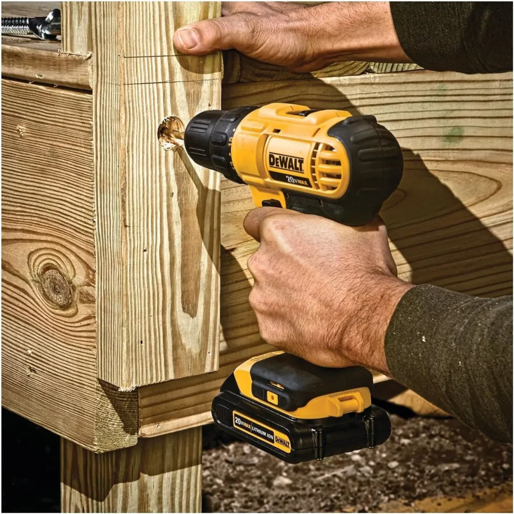 DEWALT 20V MAX Cordless Drill and Impact Driver, Power Tool Combo Kit with 2 Batteries and Charger (DCK240C2) - Image 12