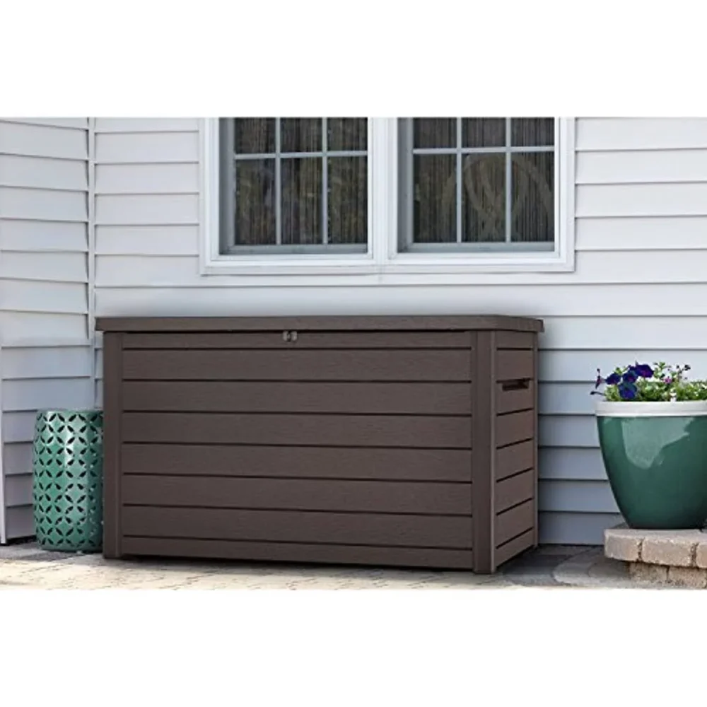 Keter XXL 230 Gallon Plastic Deck Storage Container Box Outdoor Patio - Image 6