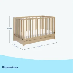 Graco - Teddi 5-in-1 Convertible Crib with Drawer - Driftwood - Image 4