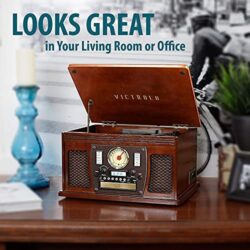 Victrola 8-in-1 Bluetooth Record Player & Multimedia Center, Built-in Stereo Speakers – Turntable, Wireless Music Streaming - Image 36