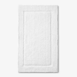 Hotel Regal Cotton Bath Rug - White Size 21x34