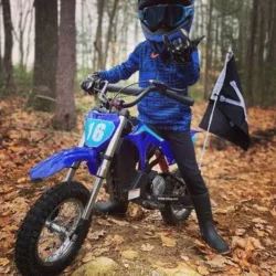 DK1 Electric Dirt Bike for Kids Ages 3-10, Red - Image 2