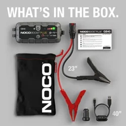 NOCO Boost Plus GB40 1000 Amp 12-Volt UltraSafe Lithium Jump Starter Box, Car Battery Booster Pack, Portable Power Bank Charger - Image 6