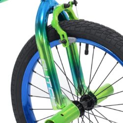 Genesis 18 Glitch Boy’s BMX Bike, Blue/Green - Image 3