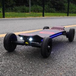 Electric Skateboard 4000 Watts | 12S3P | 35 mph | 22 Mile Range | 6′′ Wheels | Cool Lights | – Black - Image 3