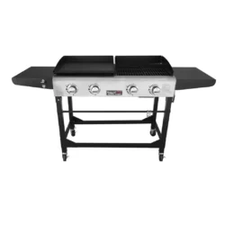 4-Burner Portable Gas Grill and Griddle Combo - Image 5