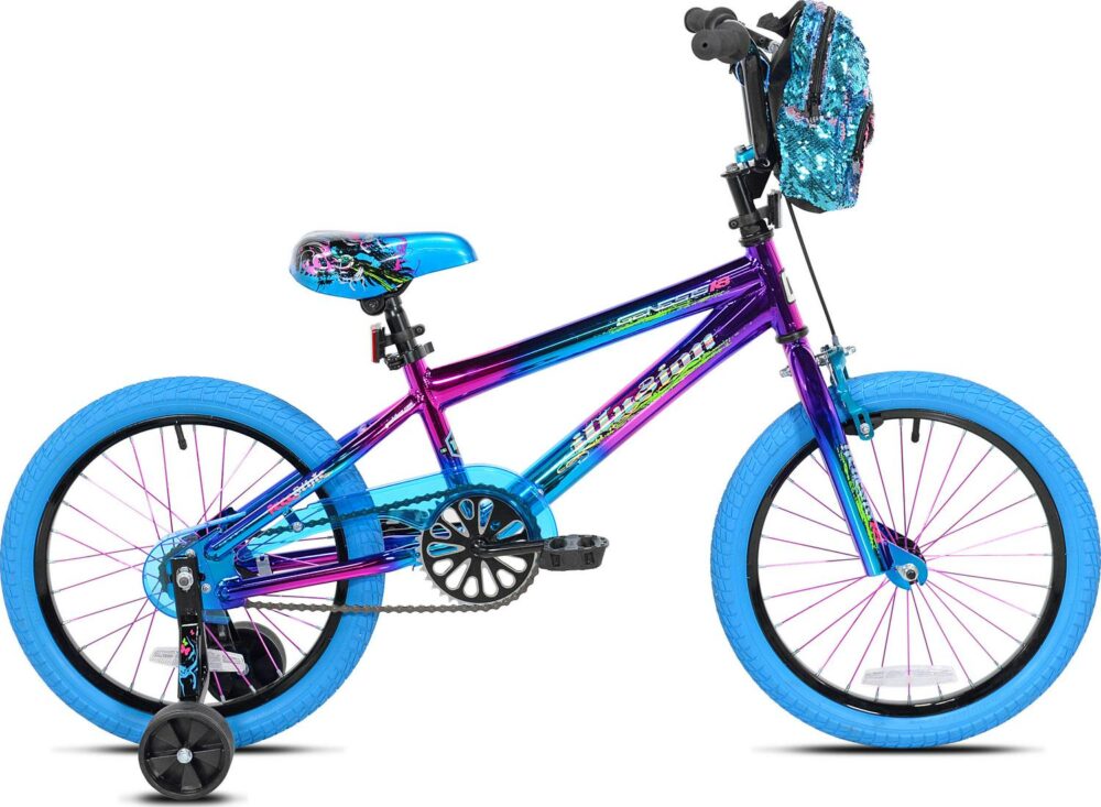 Genesis 18 Illusion Girl’s Bike, Blue/Purple - Image 2