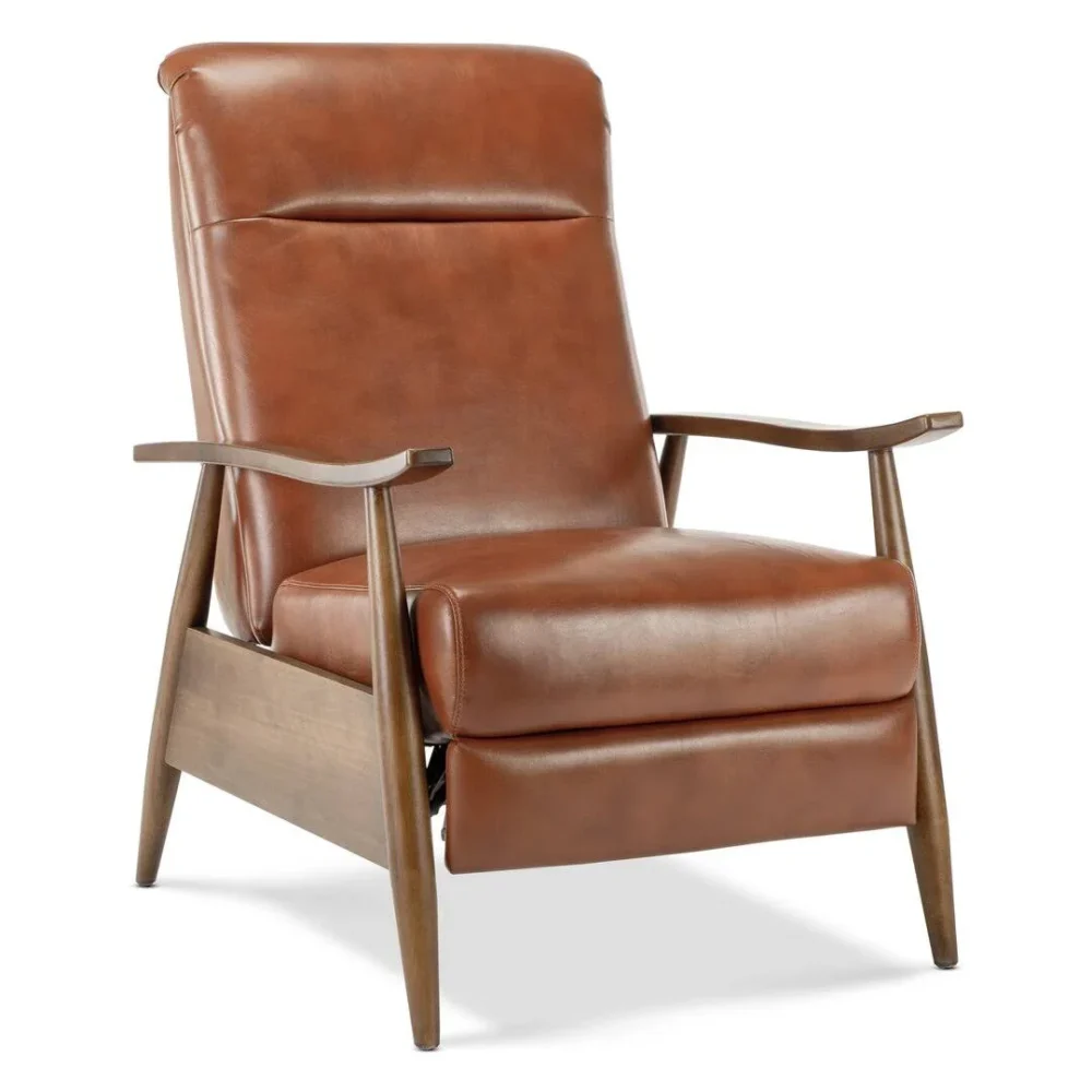 Laflamme Recliner Upholstery Material: Caramel Faux Leather