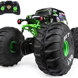 Monster Jam, Official Mega Grave Digger All-Terrain Remote Control Monster Truck with Lights - Image 10