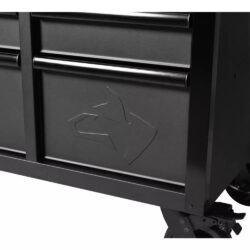 Heavy Duty 61 in. W x 23 in. D 15-Drawer Mobile Workbench with Solid Wood Top - Image 3