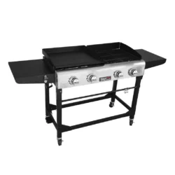 4-Burner Portable Gas Grill and Griddle Combo - Image 8