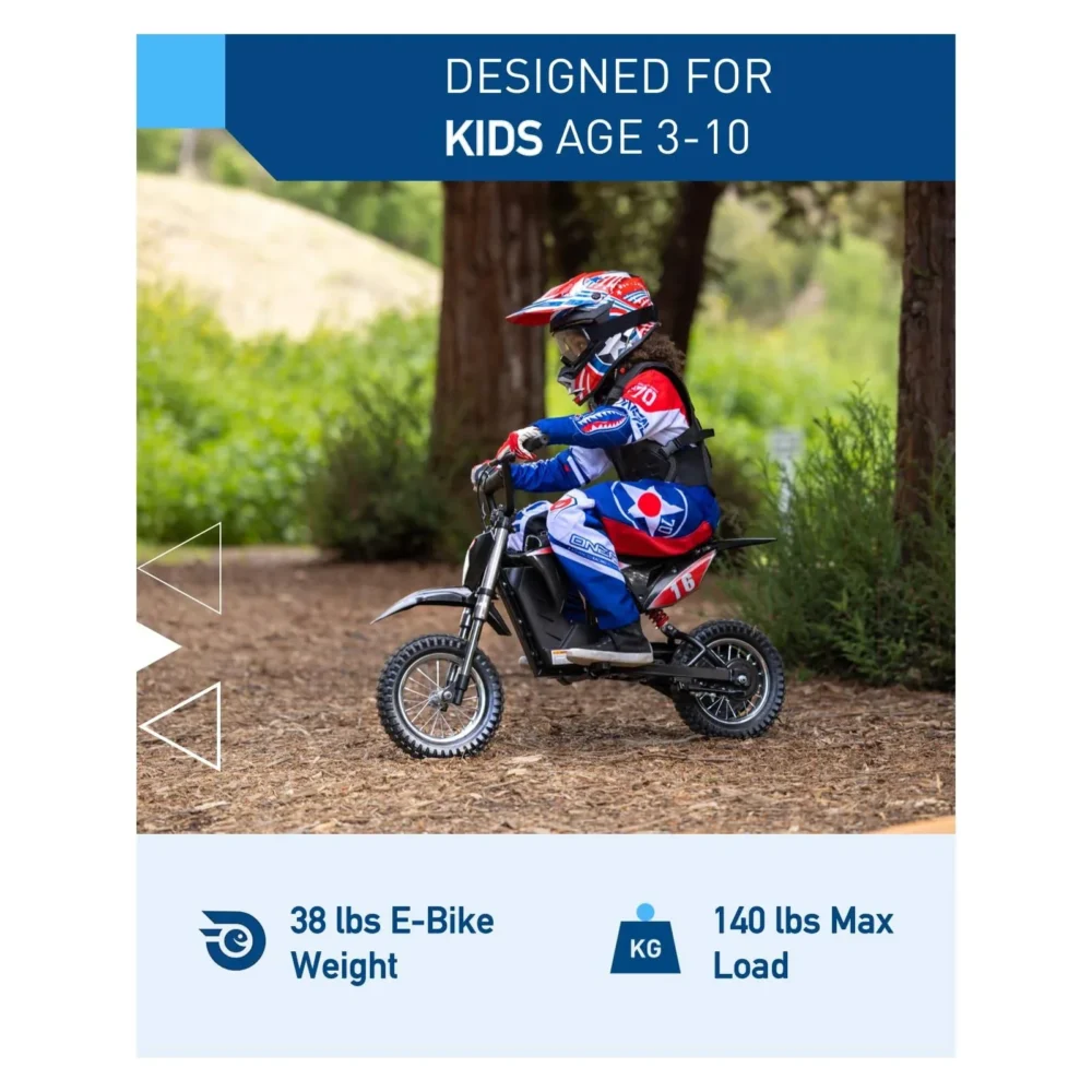 DK1 36V/4Ah 300W Electric Dirt Bike for Kids - Image 9