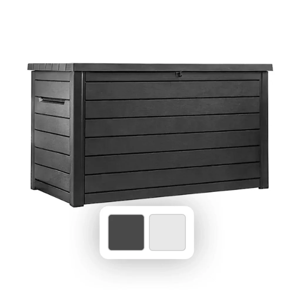 Keter XXL 230 Gallon Plastic Deck Storage Container Box Outdoor Patio