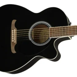 FA-135CE Concert Acoustic-Electric Guitar Black - Image 5
