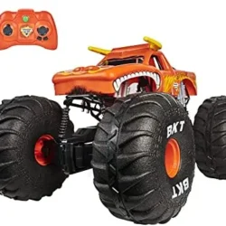 Monster Jam, Official Mega Grave Digger All-Terrain Remote Control Monster Truck with Lights