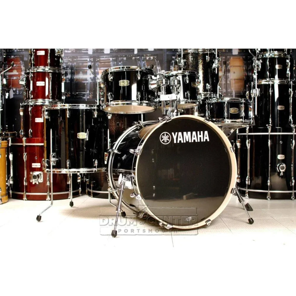 Stage Custom Birch 5-Piece Shell Pack with 22" Bass Drum - Raven Black - Image 8