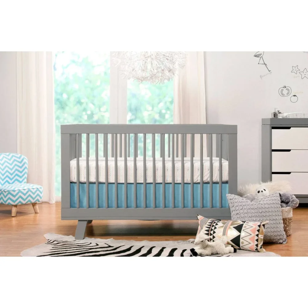 Babyletto Hudson 3-in-1 Convertible Crib with Toddler Conversion Kit - Honey - Image 4