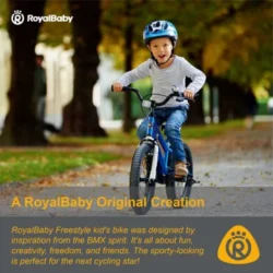 Royalbaby Kids Bike Freestyle BMX Bicycle with Training Wheels Kickstand - Image 18