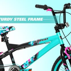 Kent Bicycles 20 Girl’s Tempest Bicycles, Black/Aqua - Image 3