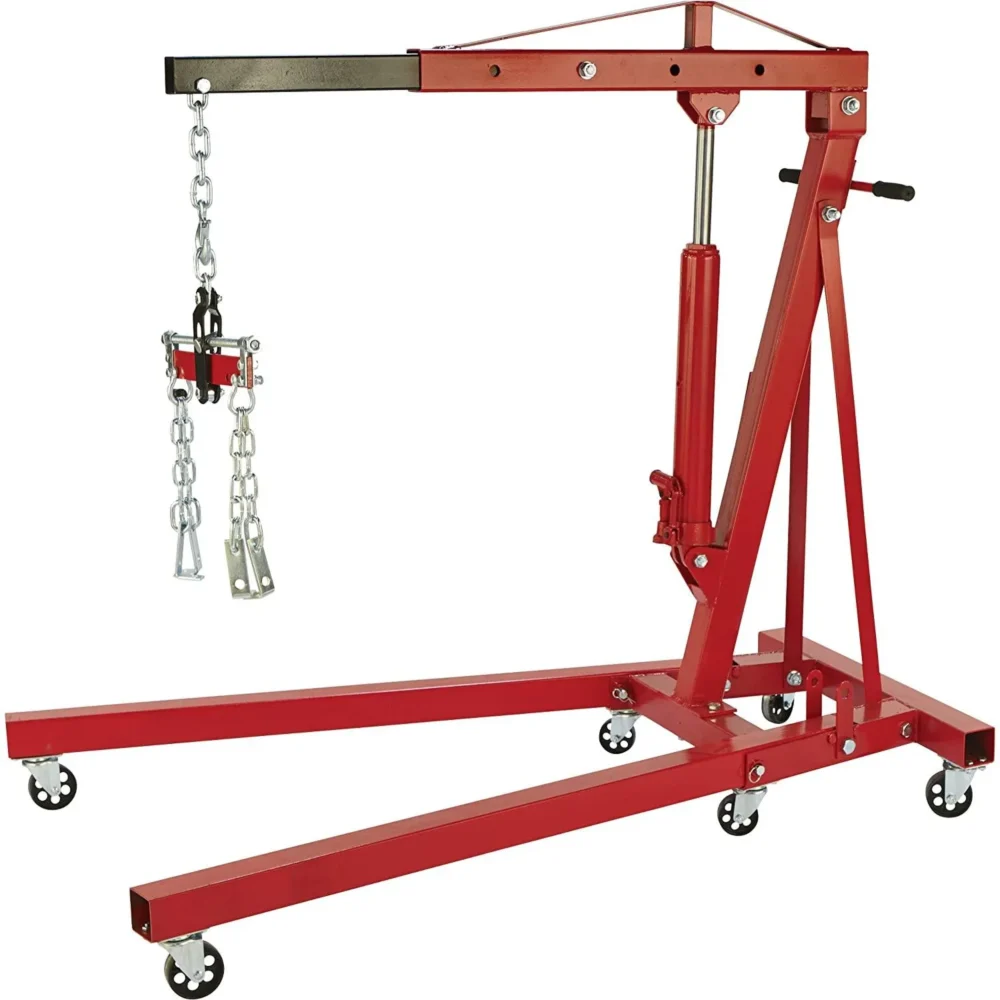 Strongway Hydraulic Engine Hoist with Load Leveler – 2-Ton Capacity, 1in.-82 5/8in. Lift Range - Image 2