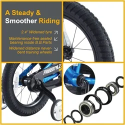 Royalbaby Kids Bike Freestyle BMX Bicycle with Training Wheels Kickstand - Image 15
